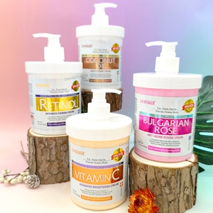OEM ODM 자체 브랜드 바디 크림 550g (강황 비타민 C 함유) 기미 개선 보습 미백 로션 전문 스킨케어 - Product Image 4