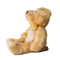 Hikvision — peluche/haut-parleur multimédia OEM ODM, appareil sur mesure de couleur marron, jouet pour enfants, haut-parleur, enregistreur vocal