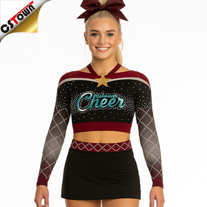 Tenue de <span class=keywords><strong>Cheerleader</strong></span> Bleue pour Femmes - <span class=keywords><strong>Costume</strong></span> de <span class=keywords><strong>Cheerleader</strong></span> - Product Image 3