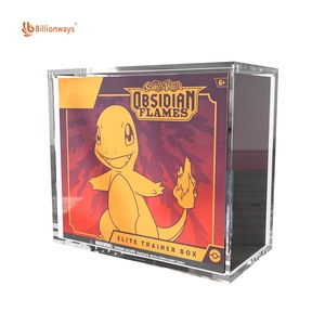 Cajas de almacenamiento personalizadas Pokemoned Tcg Pokemoned Elite Trainer Box Etb Funda protectora de plástico para tapa magnética - Product Image 5
