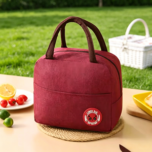 Factory Wholesale Oxford Insulated Lunch Bag Waterproof Oilproof Thick <b>Aluminum</b> Foil Cooler Tote Support Custom Logo OEM - Product Image 6