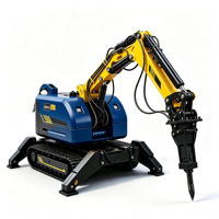 Protection contre les surcharges du système hydraulique, fonctionnement sécurisé dans les scénarios de construction à haut risque, robot de sauvetage sur chenilles