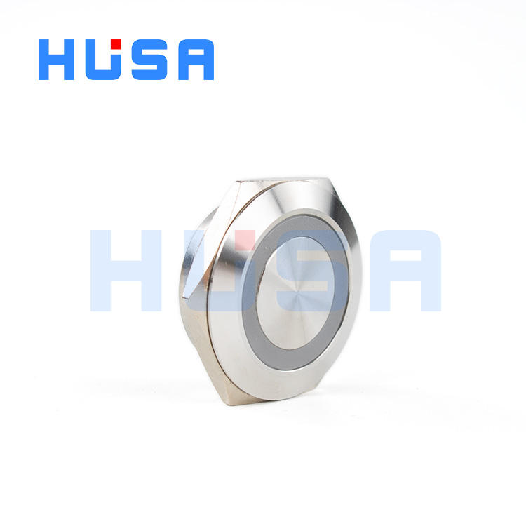 HUSA Ultra Short 25mm Push Button Switches Waterproof Momentary LED Light Control 6V 12V 24V Short Thin Push Button Switches