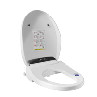 Couvre-siège de toilette intelligent à séchage chaud et chaleur instantanée du meilleur fabricant avec pulvérisateur de bidet pour salle de bain