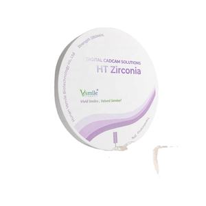 Premium keramische zirkoniumblokken voor tandheelkundige implantaat abutments - machinale bewerking compatibel, meerlaags, gekleurd, 10-25 mm dik - Product Image 1