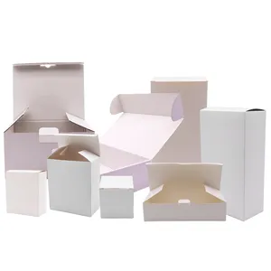 Custom White Mailing Boxes Cardboard Album Box Corrugated Gift Flat Shipping Boxes for Small Business Packaging