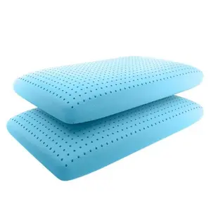Oreiller de lit en mousse à mémoire de forme, de taille Standard, ventilé et confortable
