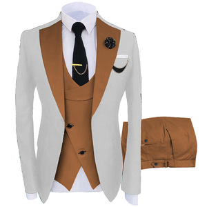 <span class=keywords><strong>Costume</strong></span> de mariage trois pièces formel pour le <span class=keywords><strong>marié</strong></span> et les garçons d'honneur, version italienne - Product Image 4