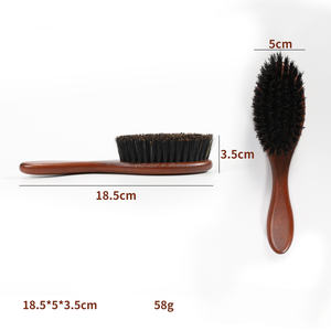 Brosse à cheveux Premium forme ovale Durable brosse à lisser les cheveux de haute qualité en gros brosse à cheveux en poils de sanglier brosse à cheveux bouclés - Product Image 6