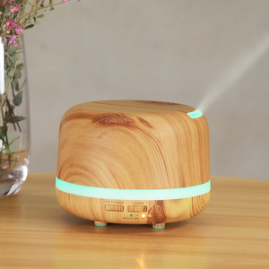 Difusor de aroma con efecto madera JCSY-167, humidificador ultrasónico de 0.5L con luz y temporizador para uso en el hogar, oficina o escritorio. - Product Image 2