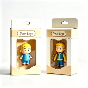 Caja de Embalaje de Cartón Laminado Mate Personalizada con Ventana Transparente de PVC y Orificio para Colgar para Juguetes Infantiles - Product Image 1
