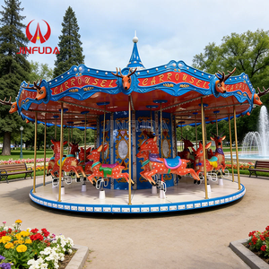 Manège de carnaval moderne chinois, mini-carrousel à 24 places en forme de cerf, à vendre - Product Image 3