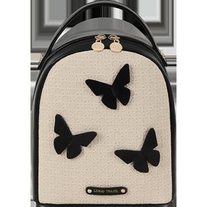 Bolsa de maquillaje Butterfly de gran capacidad, portátil, con divisiones para uso diario - Product Image 5