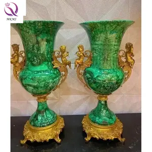 Stokta amerikan yeşil seramik melek masaüstü vazo iç antika ev dekorasyon seramik vazo