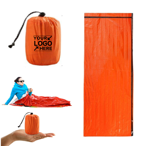 Couverture de survie d'urgence avec tapis de sol et sifflet, kit d'abri thermique réfléchissant pour le camping, la randonnée et les premiers secours en extérieur - Product Image 2