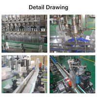 Complete passievruchtensap verwerkingslijn 200-1000ml fles servo vul-, afsluit- en etiketteermachine