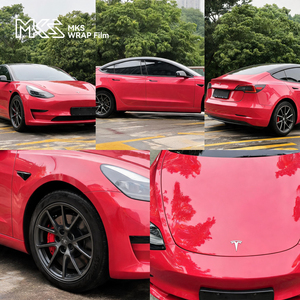 Rouleaux de films de protection de luxe anti-rayures Maiqi PET rouge fraise 7,5 mil pour carrosserie automobile, série <span class=keywords><strong>Extinction</strong></span> - Product Image 1