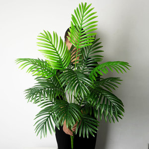 Grande branche d'arbre artificielle Monstera <span class=keywords><strong>de</strong></span> 90 cm, 24 feuilles, plante tropicale en plastique vert, décoration pour la <span class=keywords><strong>maison</strong></span> et le <span class=keywords><strong>jardin</strong></span> - Product Image 2