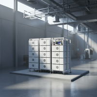 Batterie au lithium Lifepo4 HWS 51,2 V 314 Ah haute tension 10-20 kW pour système hybride avec communication CAN, application solaire/éolienne