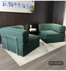 デュアルユース クリームピンク ファブリック リビングルーム モジュール ウェーブカード テディ ソファベッド コンビネーション コーナー レイジースタイル コンプレッションソファ - Product Image 3