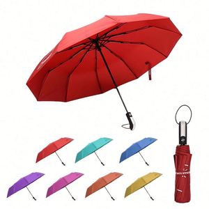UV Foldable Custom <b>Smart</b> Luxury Automatic Folding Windproof Umbrella with Solar Lights - Product Image 1