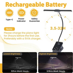 Lampe de lecture LED rechargeable à clip USB avec contrôle tactile pour chevet et bureau – Offre spéciale - Product Image 5