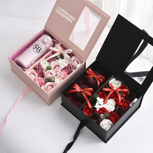 custom paper packaging magnetic gift parcel box bridesmaid gift hamper box boite cadeau Regalos Geschenk proposal box
