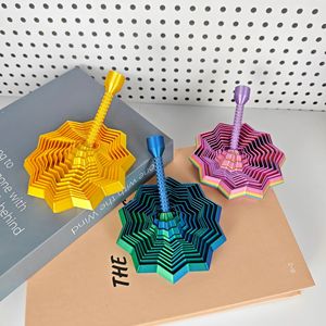 Giocattolo puzzle pieghevole 3D Fidget Star, decorazione da scrivania a spirale in plastica per bambini dai 5 ai 7 anni, unisex - Product Image 1