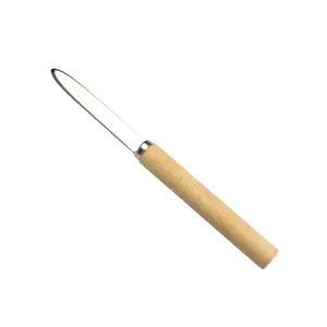 Promocional herramientas marisco almeja cuchillo con mango de madera