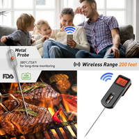 Thermomètre numérique pour aliments Hypersynes MiniX2, batterie rechargeable, application graphique de température, utilisation pour barbecue, prise en charge personnalisée OEM/ODM