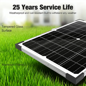 Panneau solaire monocristallin bifacial Alecter APH-P79 50W 18V avec chargeur, efficacité 23%, étanche, contrôleur réglable 8A, ISO/TUV - Product Image 4