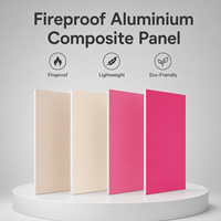 Panneau composite en aluminium ignifuge blanc solide recouvert de PE de 4 mm ACP ACM pour cloison intérieure de bureau