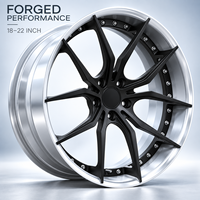 Jantes forgées légères sur mesure de 18 à 22 pouces, finition blanc brillant et noir, jantes profondes pour Mercedes Benz GLC GLE GLS AMG 5x112