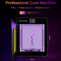 Mesin penyembuhan Resin NOVA3D FastCure2 UV ruang penyembuhan gigi kotak LCD DPL SLA 3d Printer kotak penyembuhan Resin 405nm