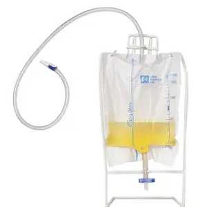 Sac d'urine 2000ml pour hommes et femmes collecte d'urine sac de drainage d'urine médical jetable