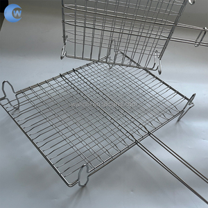 ที่หนีบบาร์บีคิวตาข่ายโลหะพับได้อเนกประสงค์สำหรับกลางแจ้งที่<span class=keywords><strong>หนีบ</strong></span>บาร์บีคิวสำหรับไก่ปลาข้าวโพด - Product Image 2