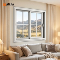 Ventanas Corredizas de PVC de Repuesto para Viviendas Multifamiliares, Ventanas de UPVC con Vidrio Aislante Térmico de Alta Eficiencia Energética