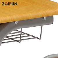 Bureau et chaise d'occasion pour étudiants, mobilier d'extérieur, tables d'étude pour enfants, ensembles de bureaux avec porte-livres métallique