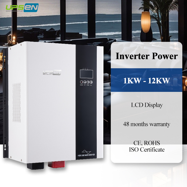 Pure Sine Wave Solar Inverter Charger 1kw 1.5kw 3kw 6kw AC to DC Automatic Converter with UPS Function and 50A Output Current