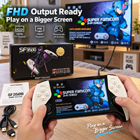 Console de jeu portable SF3500, écran IPS HD de 5 pouces, jeux rétro, double joystick, rechargeable, portable, pour enfants, adolescents, adultes, mise en miroir sur TV