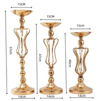 Nouveau modèle de support métallique polyvalent pour la décoration de mariage, de fête et de la maison, articles de décoration, lanternes, centres de table, porte-bougies, supports à fleurs