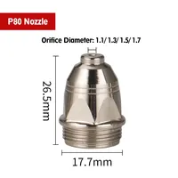 Buse d'électrode de découpe contrôlée par CNC P80 avec fil de zirconium pour torche de découpe plasma LGK-100, haute précision 0,1 mm