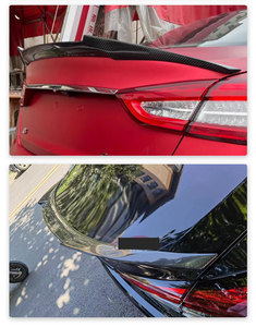 Aileron de coffre en Fiber de carbone sec arrière Style PSM pour Audi A5 S5 RS5 B9 coupé 2017 matériau de toit à pont unique - Product Image 5