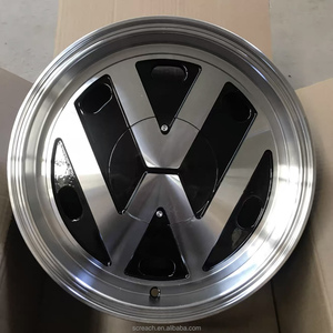 Cerchio in Lega di Alluminio Flow Formed 14-17 Pollici 5x100 <span class=keywords><strong>Nero</strong></span> Lucido Multirazza con 5 Anni di Garanzia per Golf MK4 e Beetle - Product Image 3