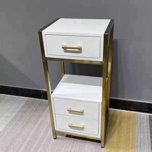 Modern Wooden Furniture Beauty Trolley Salon Styling Trolley Metal <b>Plastic</b> Tool for Car Beauty Salon Barber Shop Living Room - Product Image 2