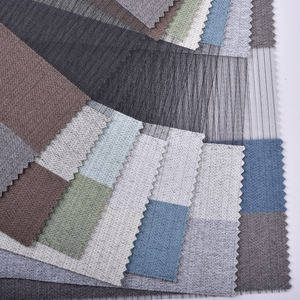 تصميم جديد لعام 2023: ستائر أفقية معتمة للنوافذ الداخلية من البوليستر بنمط زيبرا، تحكم يدوي للنوافذ الفرنسية - Product Image 3