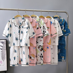 Pyjamas d'été respirants pour enfants, garçons et filles, en tissu jersey imprimé de dessins animés, fabrication ODM/OEM East Brilliant. - Product Image 5