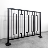 Rampe en fer forgé élégante de style européen, réglable, facile à installer, pour villa, escalier, balcon, avec finition résistante à l'eau