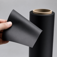 Film BOPET Noir Mat Ultra-Fin 20μm (B403D) - Film Anti-Lumière Sans Halogène Certifié SGS RoHS pour la Couverture de Laminés et de Plaques Signalétiques