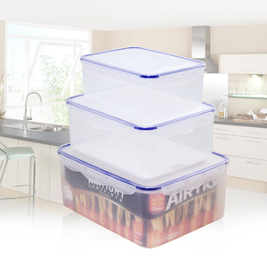 Houseware large clear plastic container with sealed lid